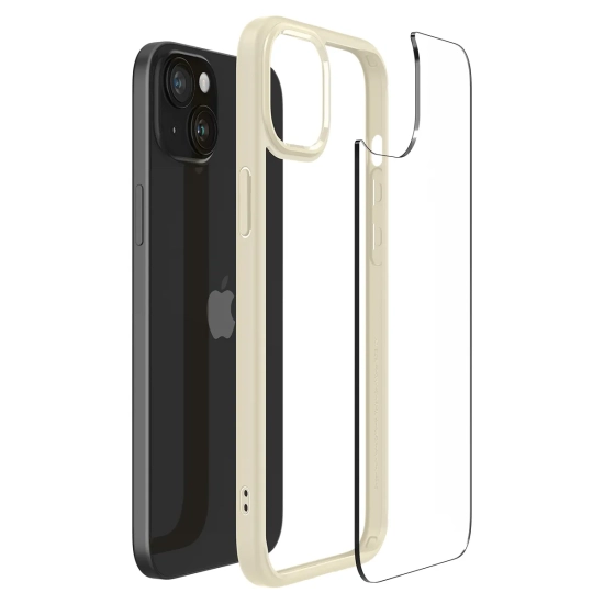 SPIGEN Etui Ultra Hybrid na iPhone 15 Plus beżowe
