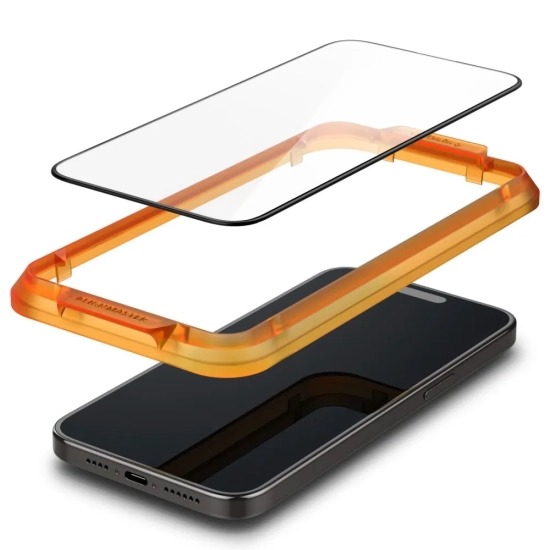 SPIGEN Szkło hartowane ochronne na iPhone 15 Plus ALM Glass FC - czarne 2