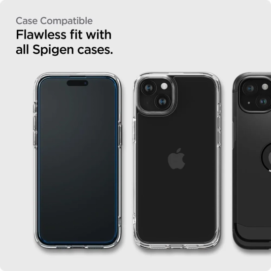 SPIGEN Szkło hartowane ochronne na iPhone 15 Plus ALM Glass FC - czarne 2