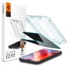 SPIGEN Szkło hartowane prywatyzujące na iPhone 15 / 16 z adapterem Glas.tR