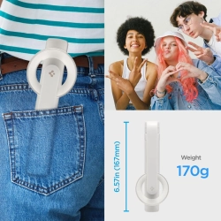 SPIGEN Selfie stick kijek do zdjęć z tripodem MagSafe Bluetooth - beżowy