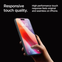 SPIGEN Szkło hartowane na iPhone 16 Pro Glas.tR EZ Fit - 2 szt.