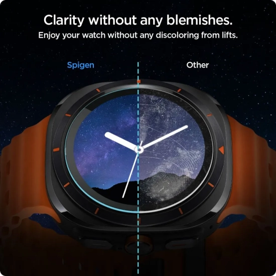 SPIGEN Szkło hartowane z ramką montażową na Samsung Galaxy Watch Ultra 47