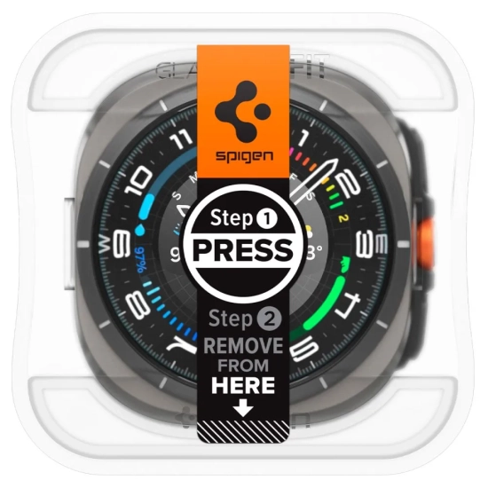 SPIGEN Szkło hartowane z ramką montażową na Samsung Galaxy Watch Ultra 47