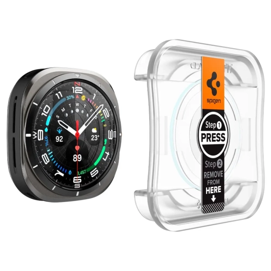 SPIGEN Szkło hartowane z ramką montażową na Samsung Galaxy Watch Ultra 47
