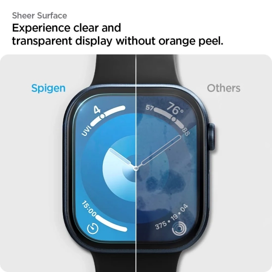 SPIGEN Szkło hybrydowe na Apple Watch 10 46 mm przezroczyste - 2 szt.