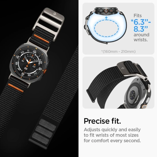 SPIGEN Pasek na Samsung Galaxy Watch Ultra 47 mm DuraPro - czarny