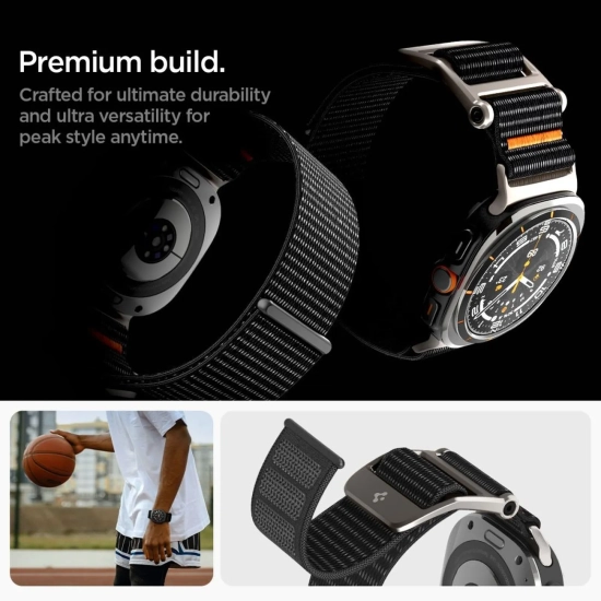 SPIGEN Pasek na Samsung Galaxy Watch Ultra 47 mm DuraPro - czarny