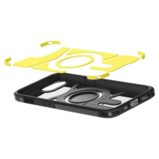 SPIGEN Etui case na iPhone 16e z podstawką Tough Armor MagSafe - czarne