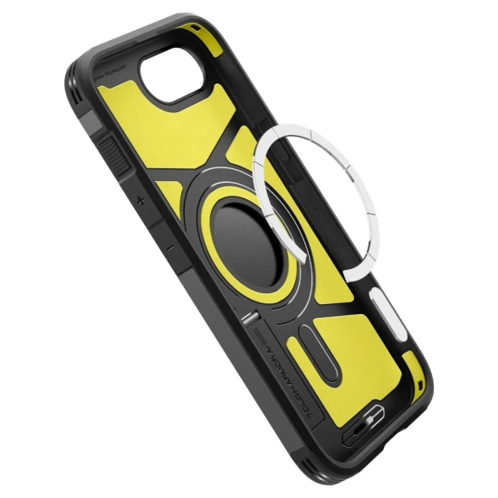 SPIGEN Etui case na iPhone 16e z podstawką Tough Armor MagSafe - czarne