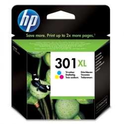 Oryginalny tusz HP 301XL CH564EE#BA3, kolorowy, 300 stron