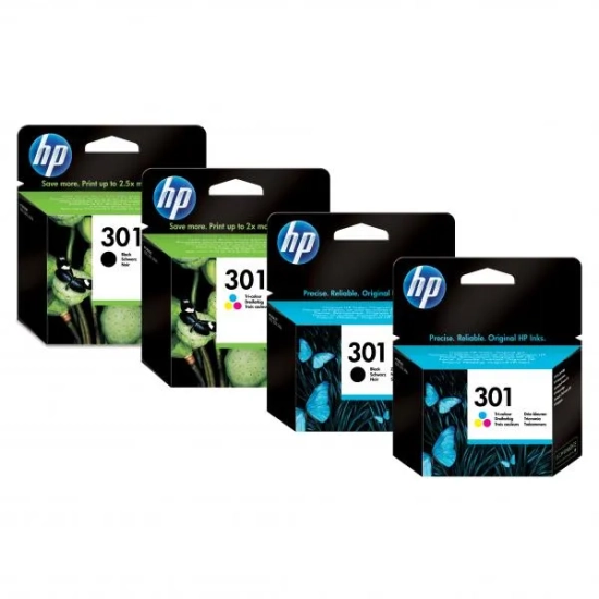 Oryginalny tusz HP 301XL CH564EE#BA3, kolorowy, 300 stron
