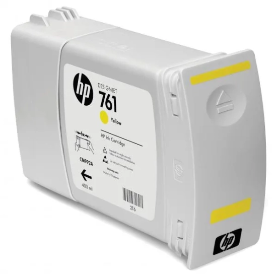 Oryginalny tusz HP 761 CM992A, żółty, 400 ml
