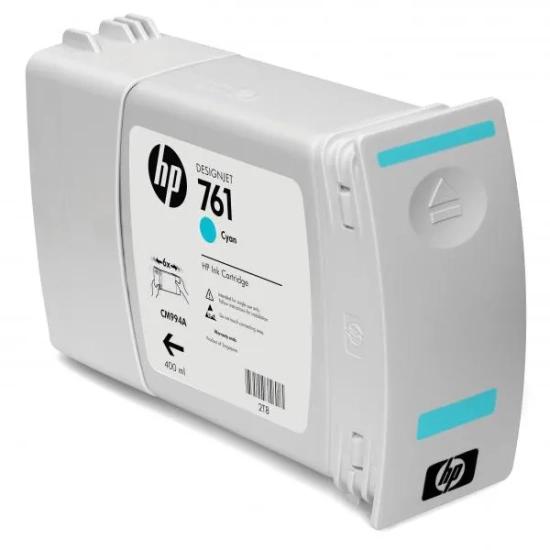 Oryginalny tusz HP 761 CM994A, cyjan, 400 ml