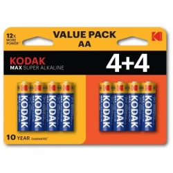 Baterie alkaliczne Kodak MAX SUPER AA KOD-LR6MAXBL8 8 szt.