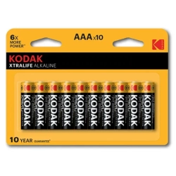 Baterie alkaliczne Kodak XTRALIFE AAA LR03 10 szt.