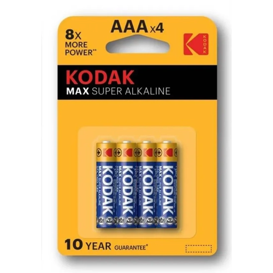Baterie alkaliczne Kodak MAX SUPER AAA KOD-LR3MAX 4 szt.