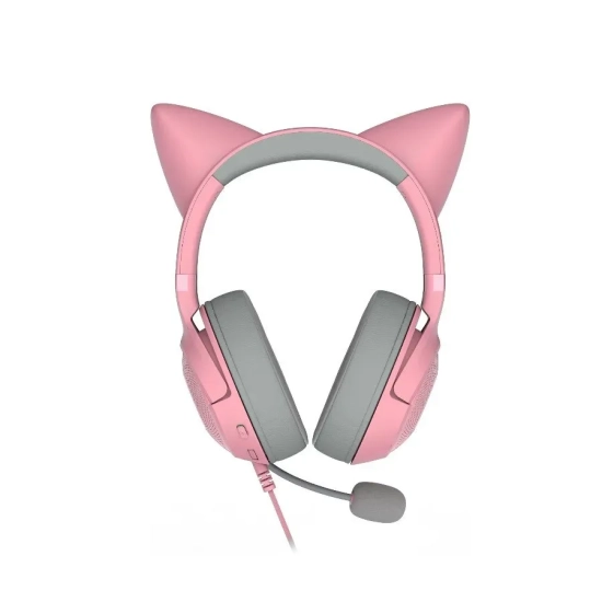 Razer Kraken Kitty V2 Quartz przewodowe słuchawki USB z RGB