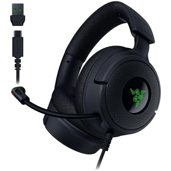 Razer Kraken V4 X przewodowe słuchawki USB-C USB-A RGB