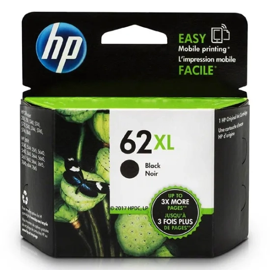 Oryginalny tusz HP 62XL C2P05AE#UUQ, czarny, 600 stron