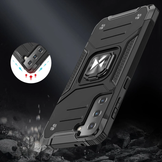 WOZINSKY Pancerne hybrydowe etui z magnetycznym uchwytem do Samsung Galaxy