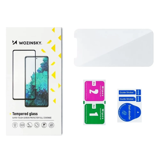 WOZINSKY Szkło hartowane Moto G51 na cały ekran z ramką czarny Full Glue