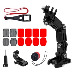 HURTEL Zestaw akcesoriów montażowych na kask do kamery sportowej GoPro DJI