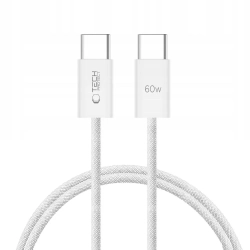 Tech-Protect Kabel przewód USB-C PD 60W 3A 1m - biały