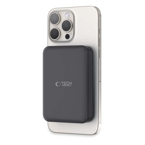 Tech-Protect Powerbank 10000mAh MagSafe USB-C 15W z kablem USB-C - czarny