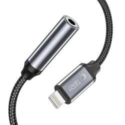 Tech-Protect Adapter przejściówka iPhone Lightning - mini jack 3.5mm