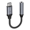 Tech-Protect Adapter przejsciówka USB-C - mini jack 3.5mm - czarny