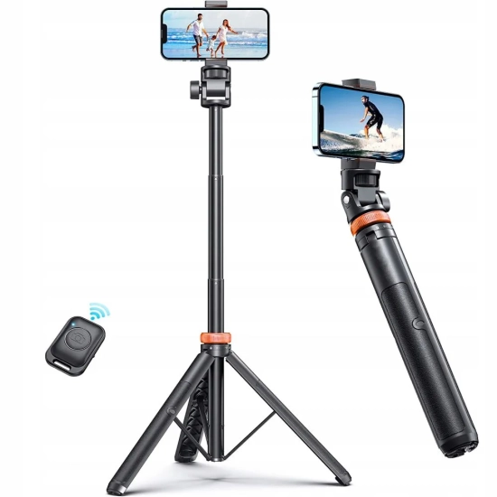 Tech-Protect Selfie stick kijek do zdjęć Bluetooth z pilotem tripodem