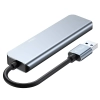 Tech-Protect 5w1 HUB rozdzielacz USB-A na USB-A USB-C - szary