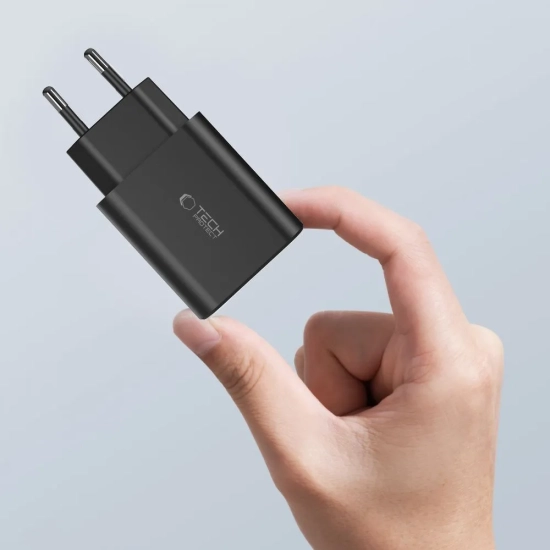 Tech-Protect Ładowarka sieciowa 2x USB-C PD / USB-A QC 30W - biała