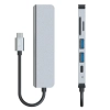 Tech-Protect 6w1 HUB rozdzielacz USB-C na USB-A USB-C HDMI micro SD / TF /