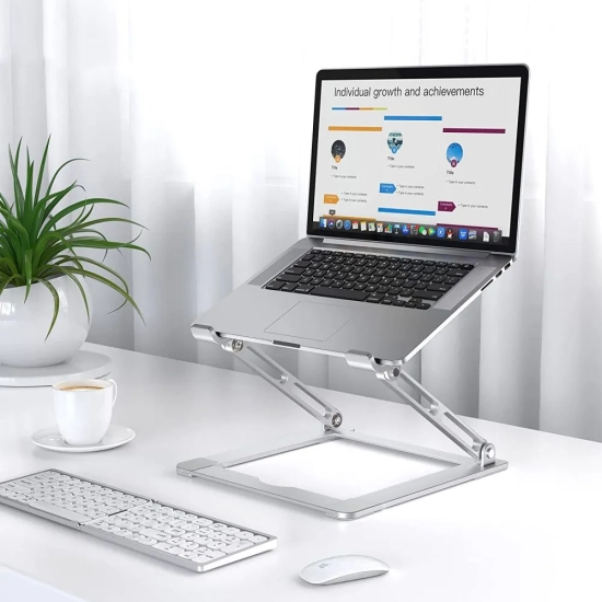 Tech-Protect Podstawka uniwersalna rozkładana na laptop do 17'' - szara
