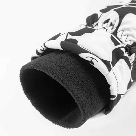 Qunature Rękawiczki narciarskie dziecięce bez palców Panda Heat rozmiar S