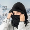 Qunature Ciepła kominiarka z futerka zimowa narciarska Arctic Velvet