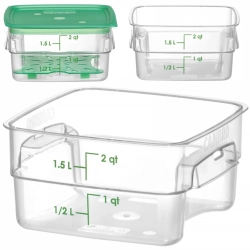CAMBRO Pojemnik na żywność CamSquares Fresh Pro 1.9 l 191x191x98 mm
